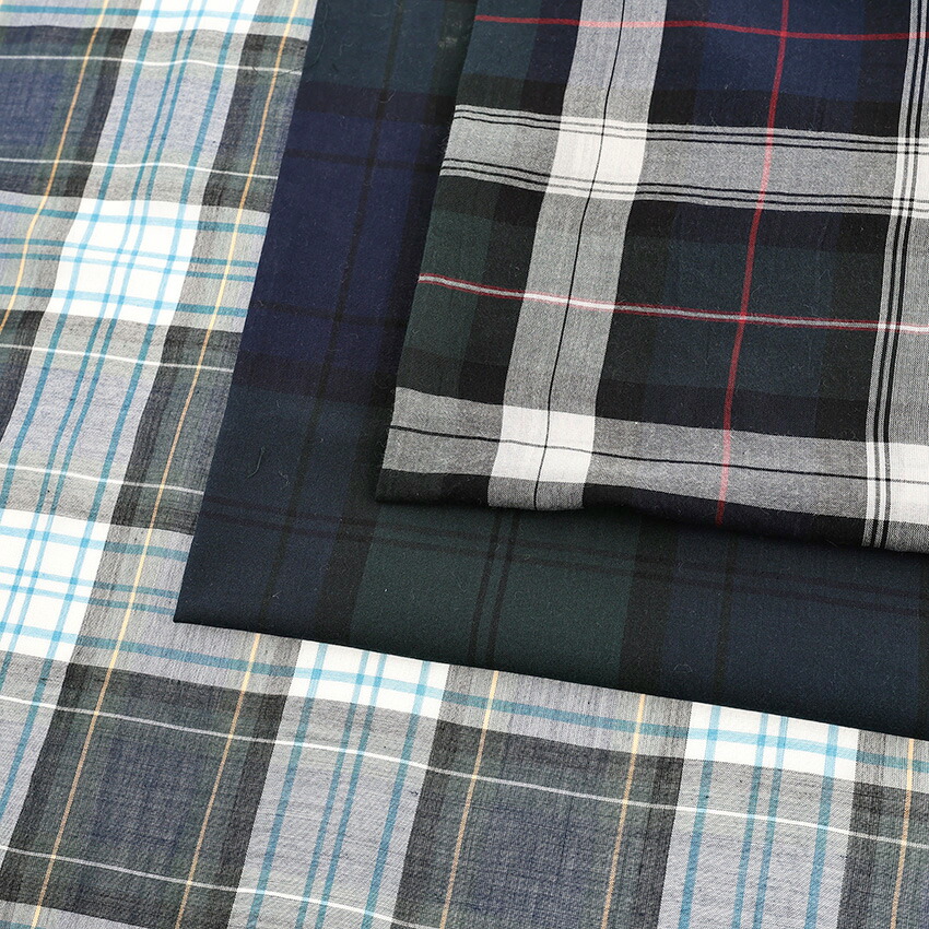 楽天市場】生地 綿布 ブラックウォッチ オックス 17-3 ｜50cm単位の切