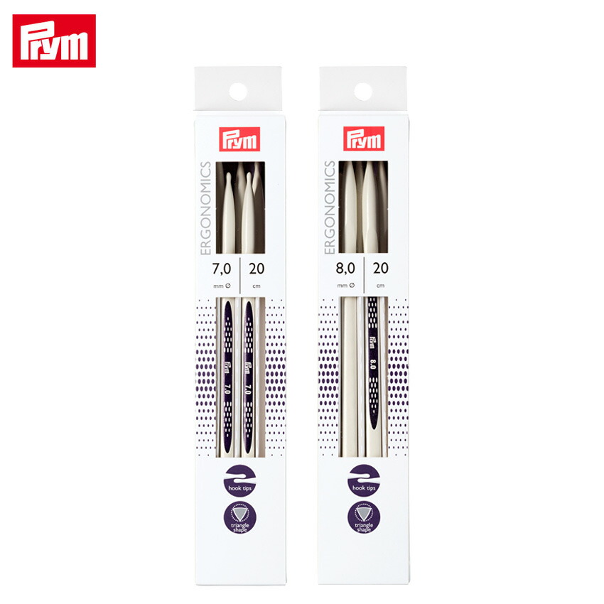 楽天市場】エルゴノミクス ダブルポイント棒針5本針 20cm 5.0mm・6.0