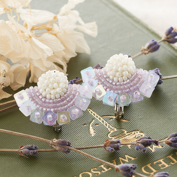 楽天市場】ビーズ刺繍 サークルの立体フラワーブローチキット