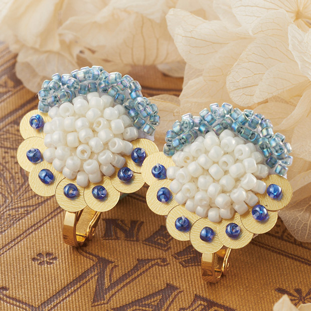 楽天市場】K.omonoさんの刺繍アクセサリーキット kakera イヤリング