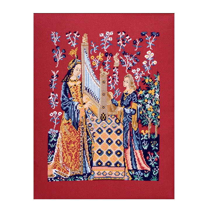 刺繍絵画　タペストリー　アンティーク Amazon.co.jp: ゴブラン織り 高級 タペストリー ロココ絵画