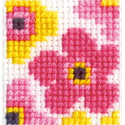 楽天市場 刺繍 刺しゅうキット オリムパス 北欧のかわいいクロスステッチ ストラップ アクリルケースタイプ フラワー メール便可 手芸材料の通信販売 シュゲール