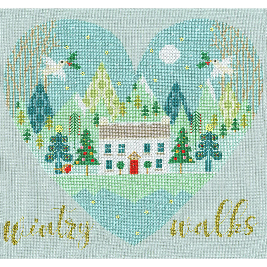 輸入刺繍キット Bothy Threads XHY5 Wintry Walks 冬の散歩 | ボシー クロスステッチ 刺しゅう キット クリスマス 景色 ナチュラル クリスマスツリー 5,583円