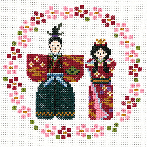 楽天市場】◎注目輸入刺繍！◎ 刺繍キット フレメ 30-5702 ひな祭り Japanese Doll ｜ジャパニーズドール ひな人形 北欧 :  手芸材料の通信販売 シュゲール