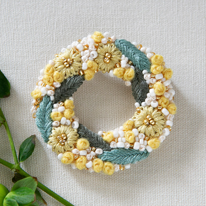 楽天市場】K.omonoさんの刺繍アクセサリーキット hanabatake
