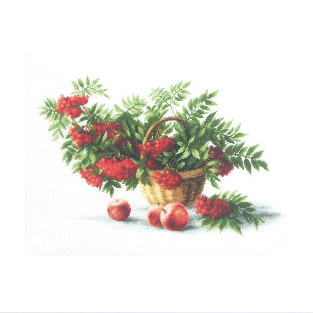 刺繍 刺しゅう 輸入キット Charivna M-222 Bushy rowan-tree （ふさふさのローワンツリー）｜クロスステッチ 刺繍 刺しゅう 輸入キットキット｜手芸材料の通信販売　シュゲール
