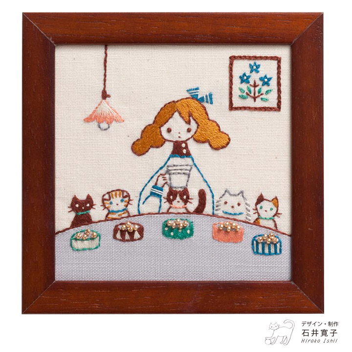 楽天市場】刺繍 キット COSMO(ルシアン) 石井寛子 ねこと 楽天市場】刺繍 キット COSMO(ルシアン) 石井寛子 ねこと
