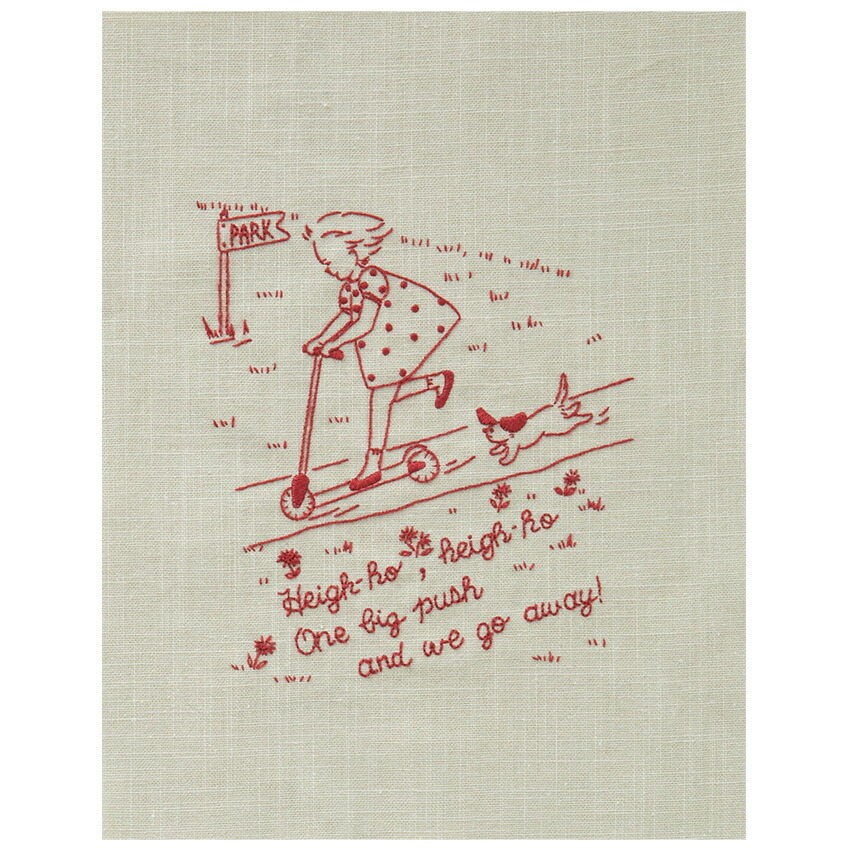 楽天市場】コスモ ジュドフィル 刺しゅうを楽しむ プリントクロス 公園