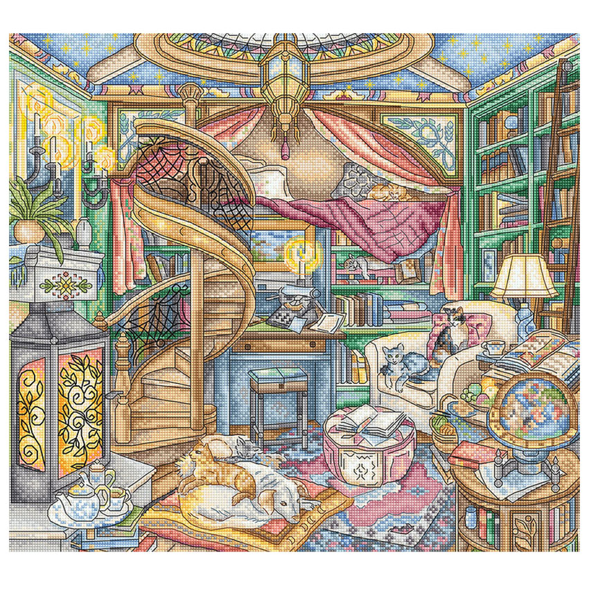 楽天市場】刺繍 LETISTITCH L8038 Spring flowers, Paris 春の花、パリ