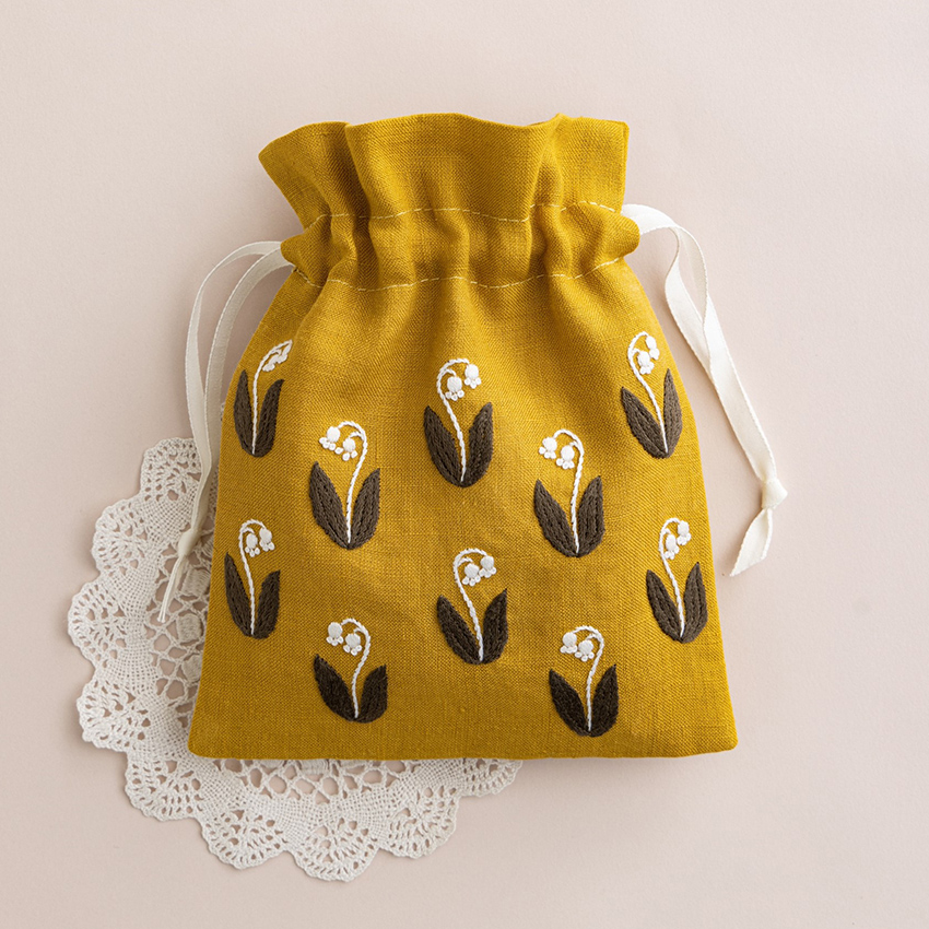 中東美術　イスラム？　刺繍　巾着袋　手作り　アンティーク 中東美術 イスラム？ 刺繍 巾着袋 手作り アンティーク