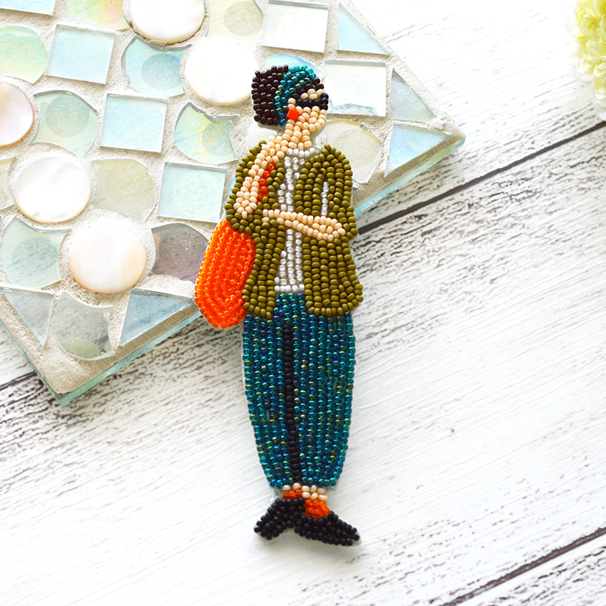 楽天市場】ビーズ刺繍 バタフライブローチキット | オート