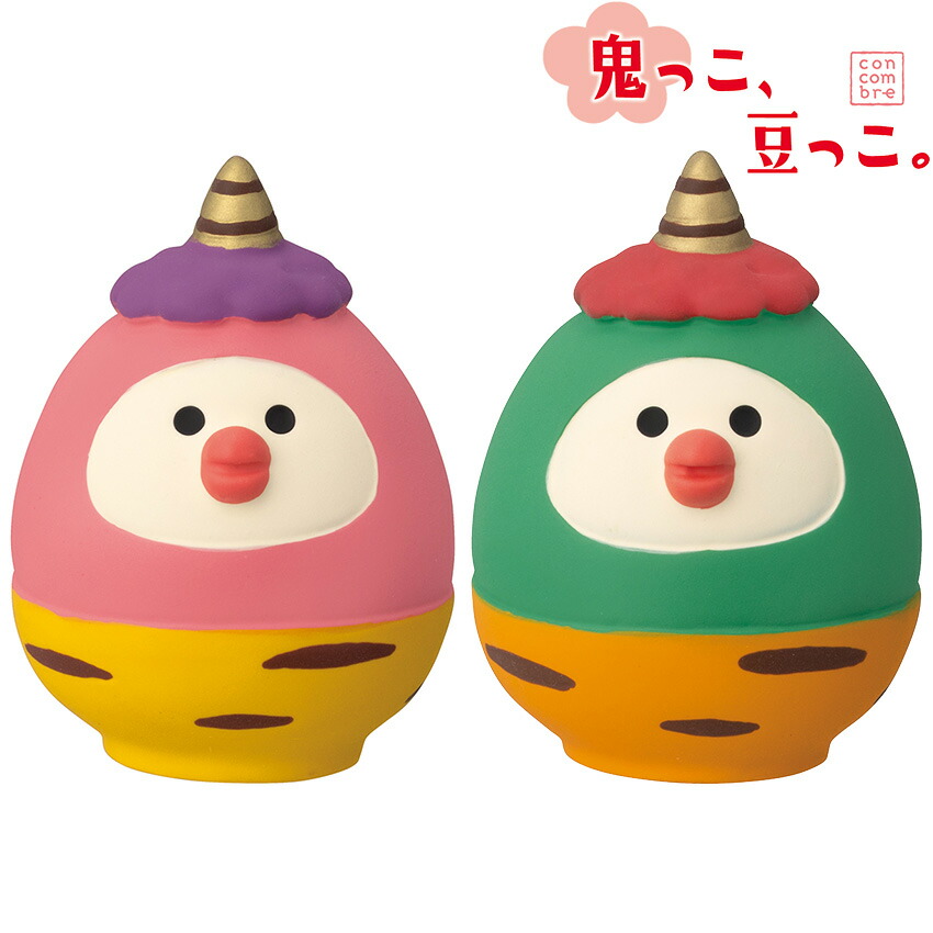 楽天市場】コンコンブル 節分 2024 鬼っこ文鳥だるま 桃 新作 鬼っ子