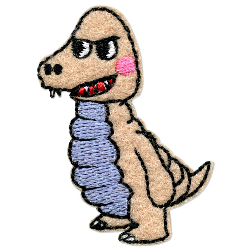 マラソン期間中クーポン配布!●かいじゅうステップ　ワンダバダ ワッペン アイロン接着・シール接着両用タイプ　PU56レッド　PU351-PU56　(メール便可)画像