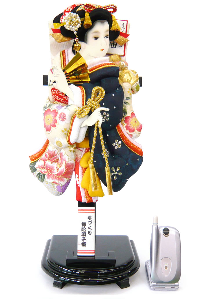 羽子板 初正月 初節句 厄除け 出し飾り かわいい 立体 振袖 道成寺  送料無料 ｺﾝﾊﾟｸﾄ ﾐﾆ 新作 秀光 限定品 目玉商品 お買得 人気 ランキング P6166