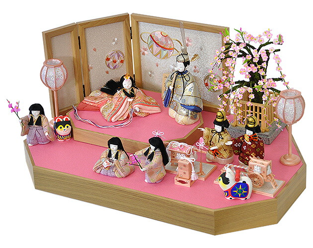 雛人形 ひな人形 お雛様 おひなさま かわいい 手作り 22年 新作 秀光 限定品 送料無料 コンパクト ミニ 初節句 ひな祭り 木目込 一秀 七人 7人 平飾り ピンク 男雛 女雛 狛犬 こま犬 買得 お得 人気 ランキング P406 Mybluehotel Com Br