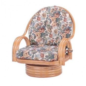 今枝商店 Romantic Rattan 籐回転座椅子 ミドルタイプ S582【送料無料】|収納ラボ