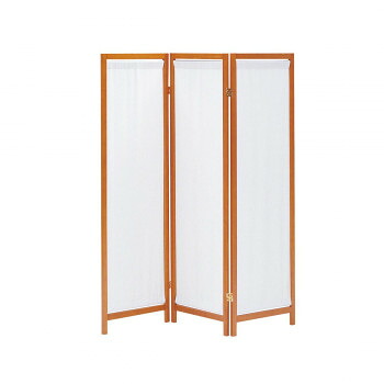 弘益 KOEKI UTILITY 木製スクリーン 帆布 3連 ブラウン HT3BR【送料無料】|収納ラボ
