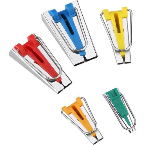 サムコス バイアステープ バイアステープメーカー 簡単手作り 袖ぐり 衿ぐりのパイピング始末 5サイズセット（6mm 9mm 12mm 18mm 25mm ）画像