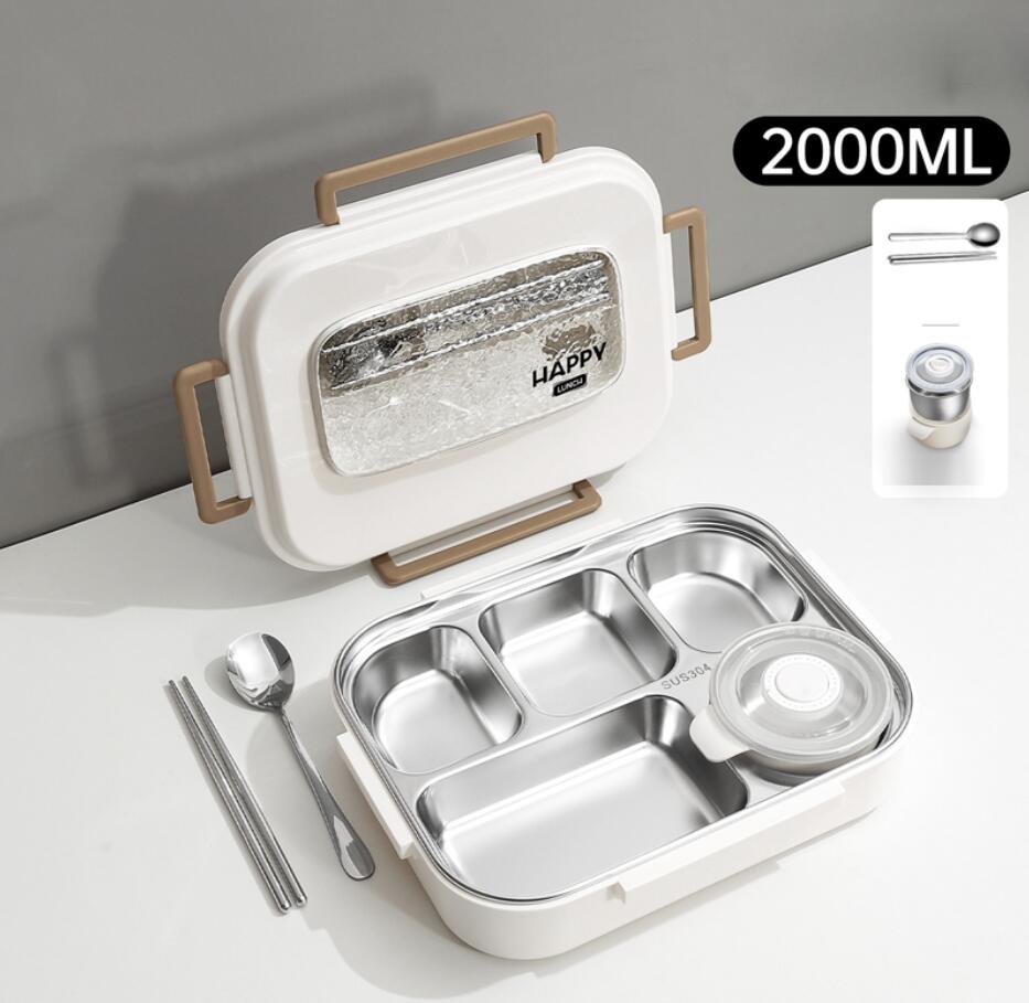 2000mlステンレス鋼保温弁当箱は陰電子範囲で教え子の大静電容量弁当箱を温める物ごとができる