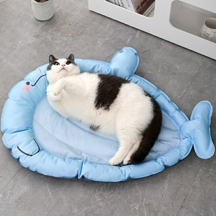 PVC愛玩動物冷やかす引っ敷き、刷り上げるひな形入り口・入口、通気性のある内燃機関パッド、犬猫用朱夏冷やかす寝台