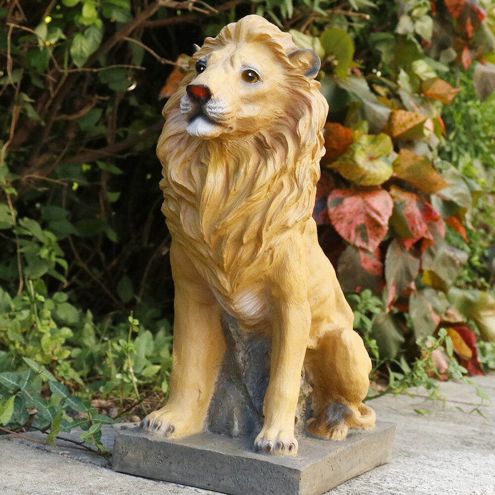 即物的な百獣の王脂像 墨付き作物 毛の荒物飾りつけ 室内/室外 公休日飾りつけ＆差し上げ物