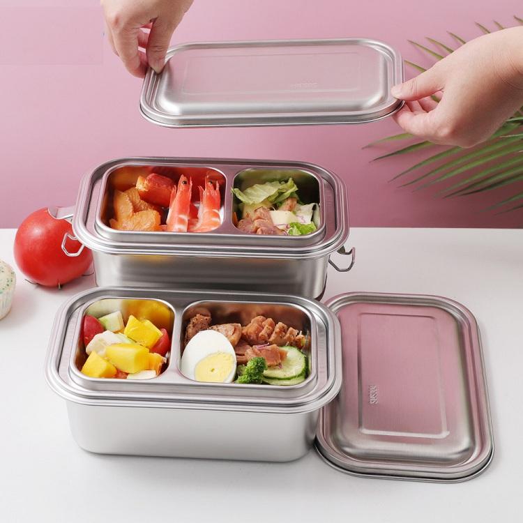 4ステンレス鋼鋼密閉型食料雑貨類取っておく入れもの赤ちゃんと成年者の利益の目あたらしいな守りつづける多役立つこと晩ご飯弁当晩ご飯ボックス席