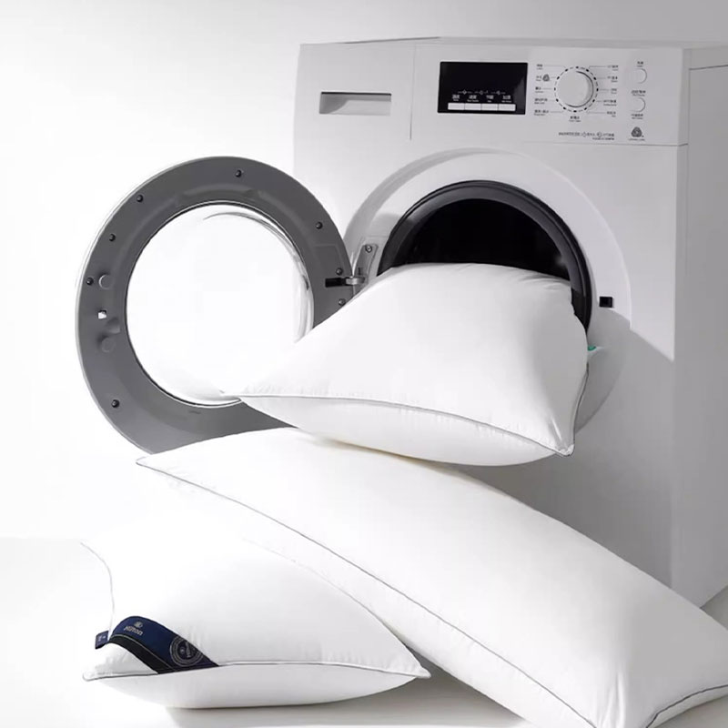 フワフワ \u0026 ソフトヒルトンピローバッグ付き添い人ハイウェイトフィリングフェザーベルベットホワイトホテルピロー
