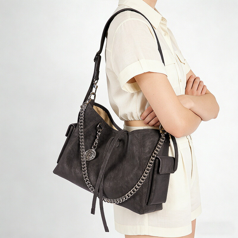 リラクゼーションポストマントートバッグ女性用本革大容量いファッションカラーポリッシュスモールショルダー｜Shuozhou
