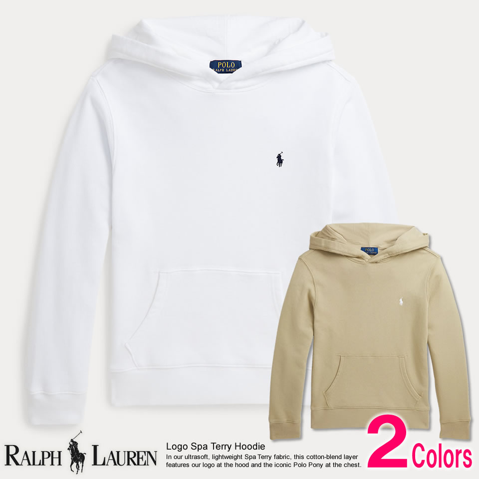 POLO ホワイト フード付きパーカー POLO RALPH LAUREN（パーカー ・ ホワイト/白色系）のフリマ