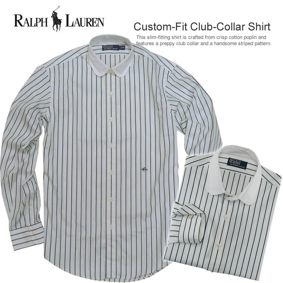 ralph lauren club collar shirt