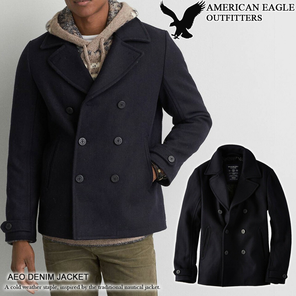 shushubiz: ♦ American Eagle AE men's peacoat AEO WOOL PEACOAT Navy ...