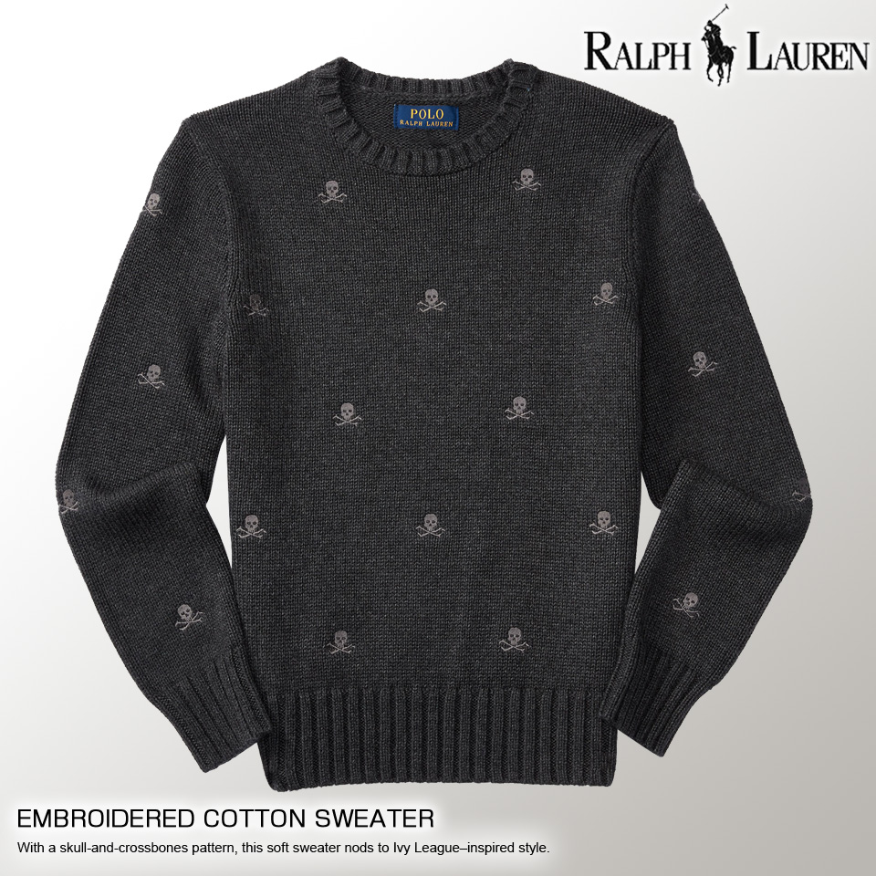 black and white ralph lauren polo ralph sweater