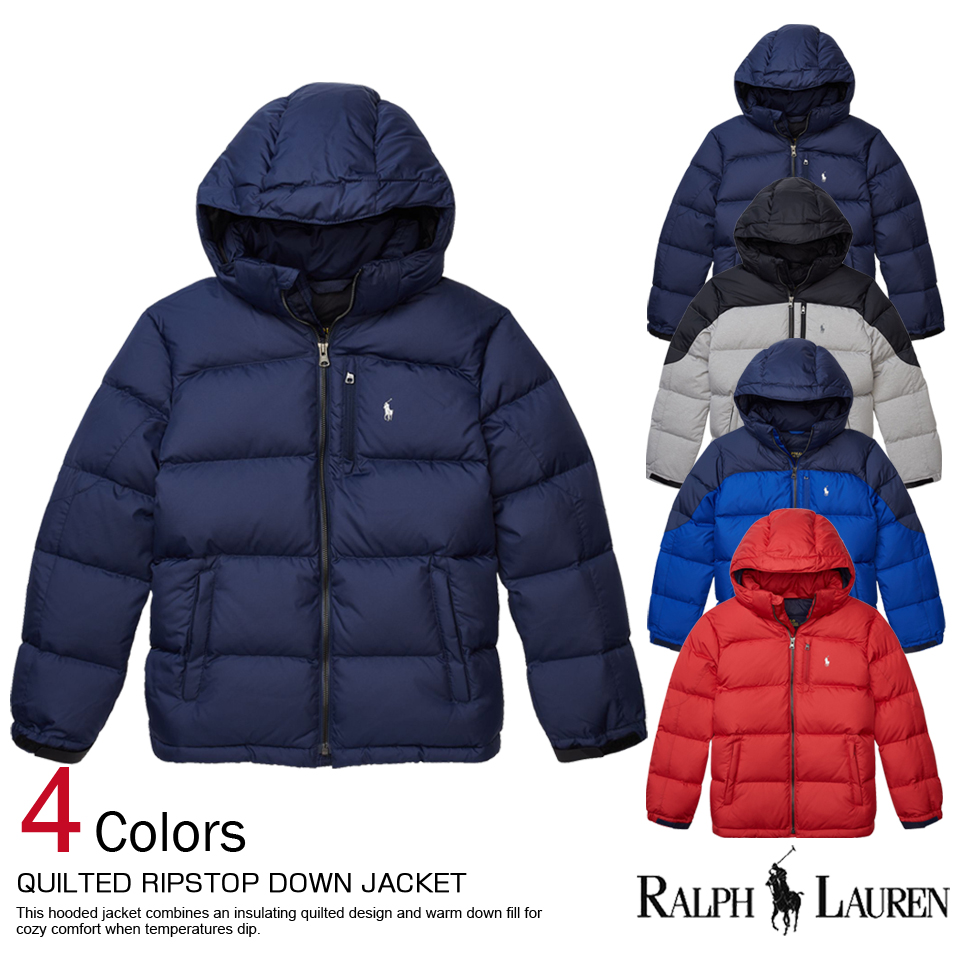 polo ralph lauren quilted ripstop down jacket
