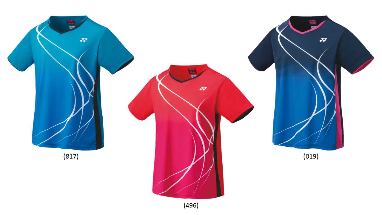 YONEX バドミントンウェア ゲームシャツ　20813ネイビー/グラデーション ウィメンズゲームシャツ（スリム）. 20813|20813】ヨネックス