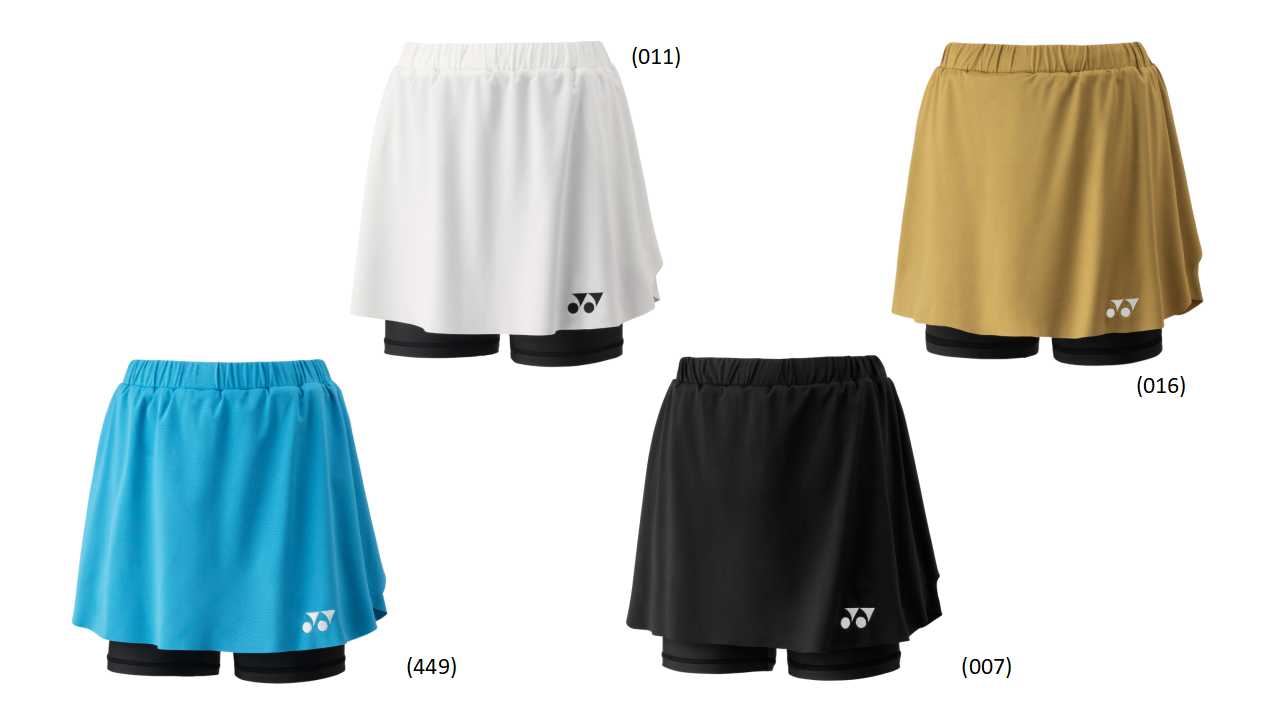 【文芸批評忍従やLINE加えることで引き換え証GET】ヨネックス バドミントン 御召しもの YONEX WOMEN スコート(下着類スパッツ付) 26181 日本代議員団着付けるひな形 2025-26FW 2025-26秋冬商品目録商いもの