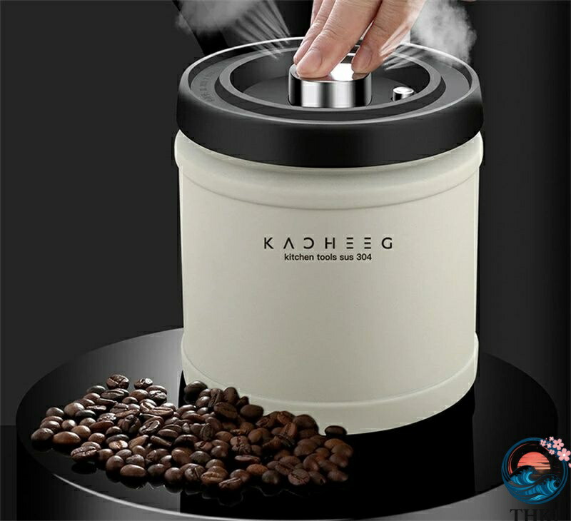 【全品2点で5%OFF】コーヒーキャニスター 真空密封 750/1100/1600ML コーヒージャー コーヒー豆 ステンレス 保存容器 密封びん 密閉容器 防湿 食材鮮度 栄養保持 高真空度 コーヒー豆 海苔 ナッツ キッチン プレゼント ギフト 食品保存瓶 キッチン用品