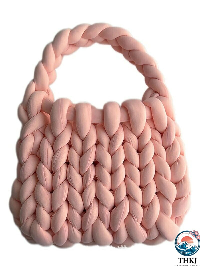 【全品2点で5%OFF】完成品販売中 チャンキーニット毛糸 バッグ マンドゥバッグ ハンドバッグ レディース もこもこバック 毛糸 ファッション トートバッグ メッセンジャーバッグ 斜めがけバッグ カバン 手間かからない