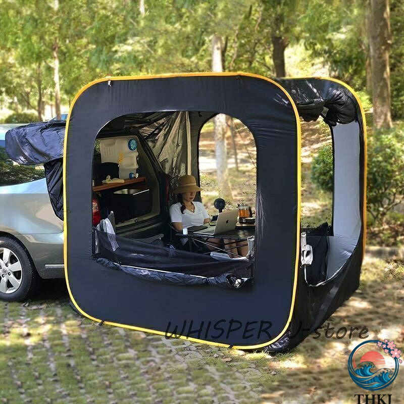 【全品2点で5%OFF】防災対策 車中泊テントカーサイドタープ トランクテントポップアップテント キャンプ 日よけ 車と連結 SUVラポップアップテント 防水