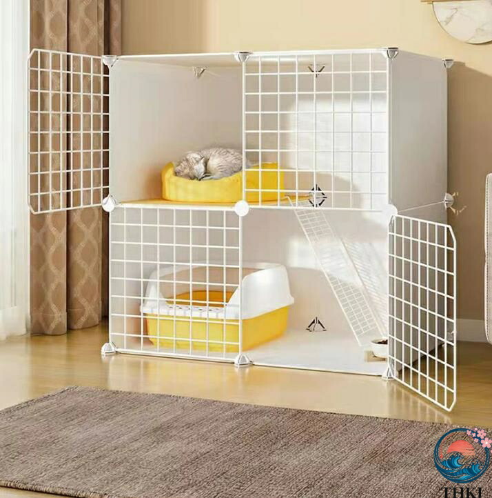 【全品2点で5%OFF】猫ケージ キャットケージ ペットケージ 折りたたみ 2段 ベビーサークル キャットタワー スタジアム ワイド扉 収納 頑丈 檻 ねこ ネコケージ 猫ハウス うさぎケージ 組み替え自由 脱走防止 多頭飼い 折り畳み式 おしゃれ 取り外し可能 大きいスペース