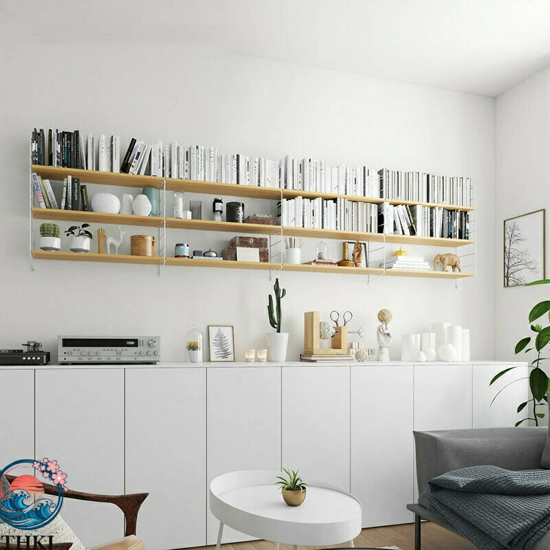 【全品2点で5%OFF】ウォールシェルフ 壁掛け棚 穴を開けない 飾り棚 3段 取り付け簡単 壁を傷つけない ウォールラック 収納 DIY 棚 おしゃれ 北欧 本棚 洗濯機 賃貸 石膏ボード 壁棚 オーク ブラック ホワイト 40*20*75/60*20*75/80*20*75 プレゼント