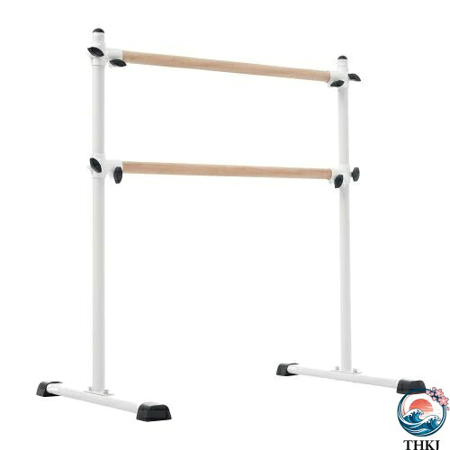 【全品2点で5%OFF】バレエバー 2段式 スタンド バレエ バー レッスンバー 高さ 段階 無段階調整 0~105cm 調整 天然木 プレゼント ギフト 贈り物