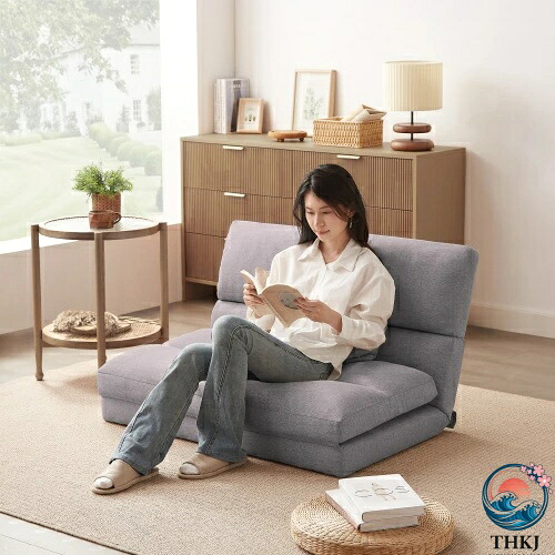 【全品2点で5%OFF】【 グレー】折りたたみ ソファベッド 座椅子 幅103cm 2人掛け ソファ リクライニング 5段階 コンパクト P1/P2 おしゃれ プレゼント ギフト 贈り物