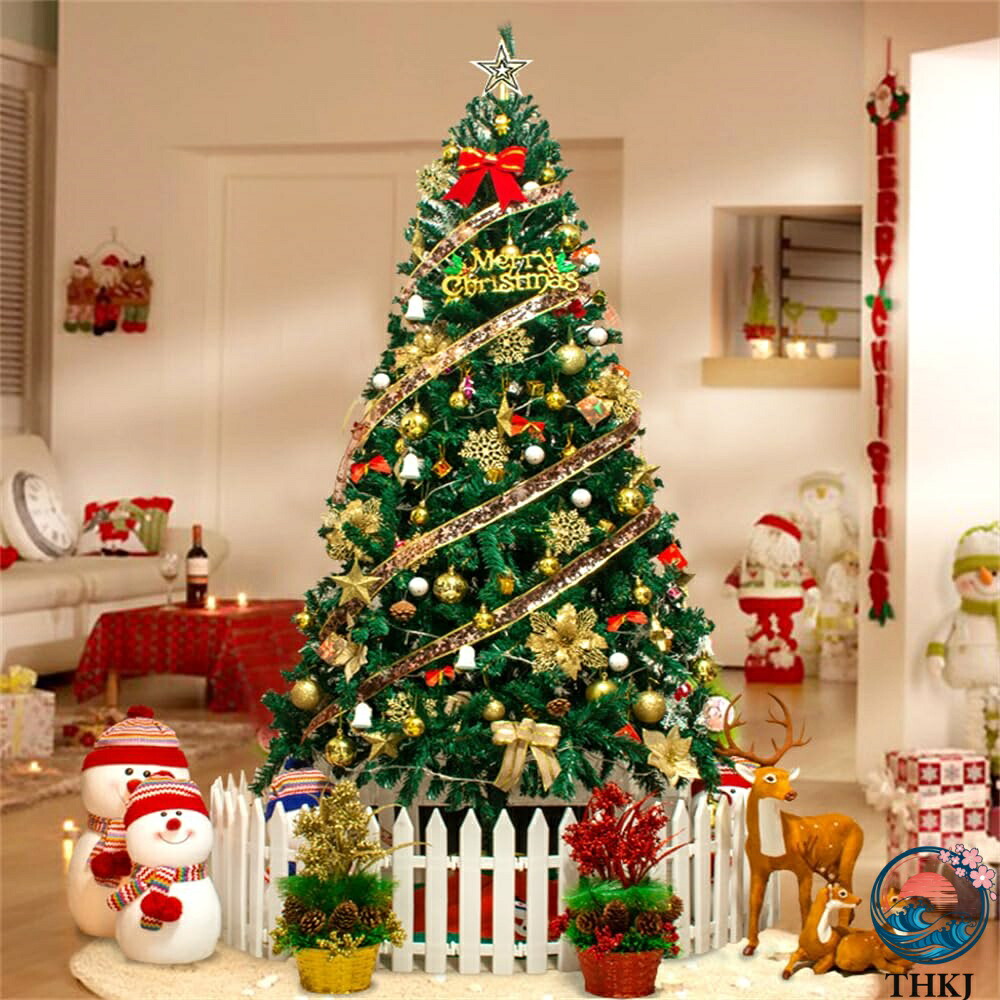 【全品2点で5%OFF】【2.1M/ゴールデン】クリスマスツリー セット LED飾りライト 部屋 オーナメント 組立簡単 高級 豪華 装飾 高濃密度 LED付き おしゃれ 北欧クリスマスグッズ 環境に優しい素材 豪華 クリスマス飾り おしゃれ 商店 プレゼント ギフト 贈り物 22,192円