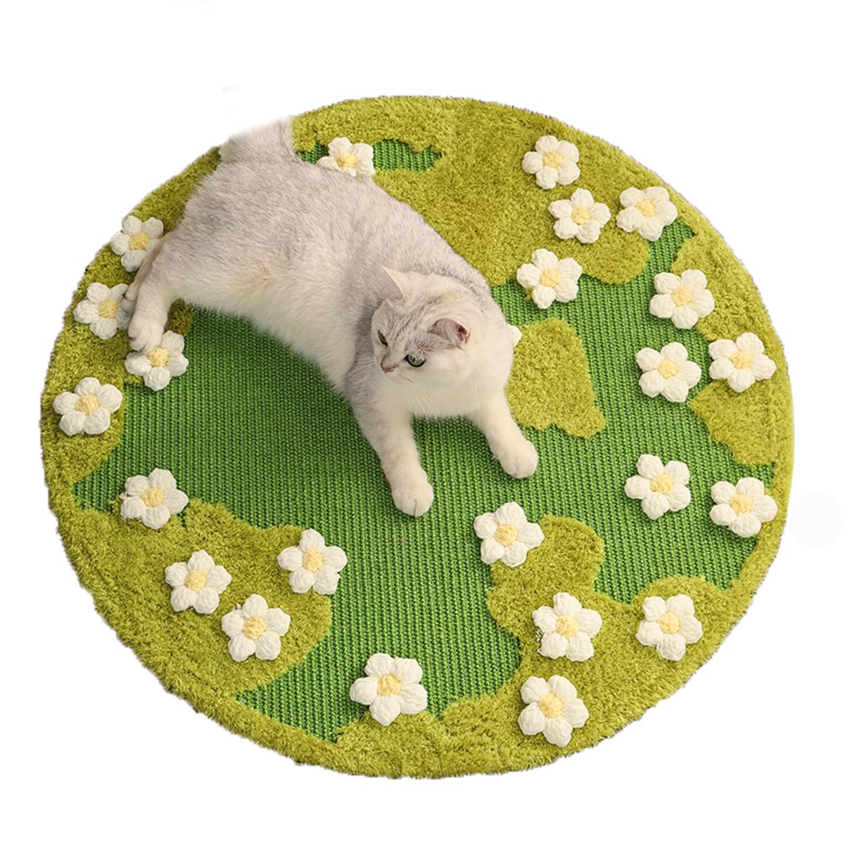 【全品5%ポイント】猫用爪とぎマット直径 80cm 高密度厚手サイザル麻素材柔らか爪保護屑出ず家具保護ストレス解消ペット用品｜SIAデザイン店