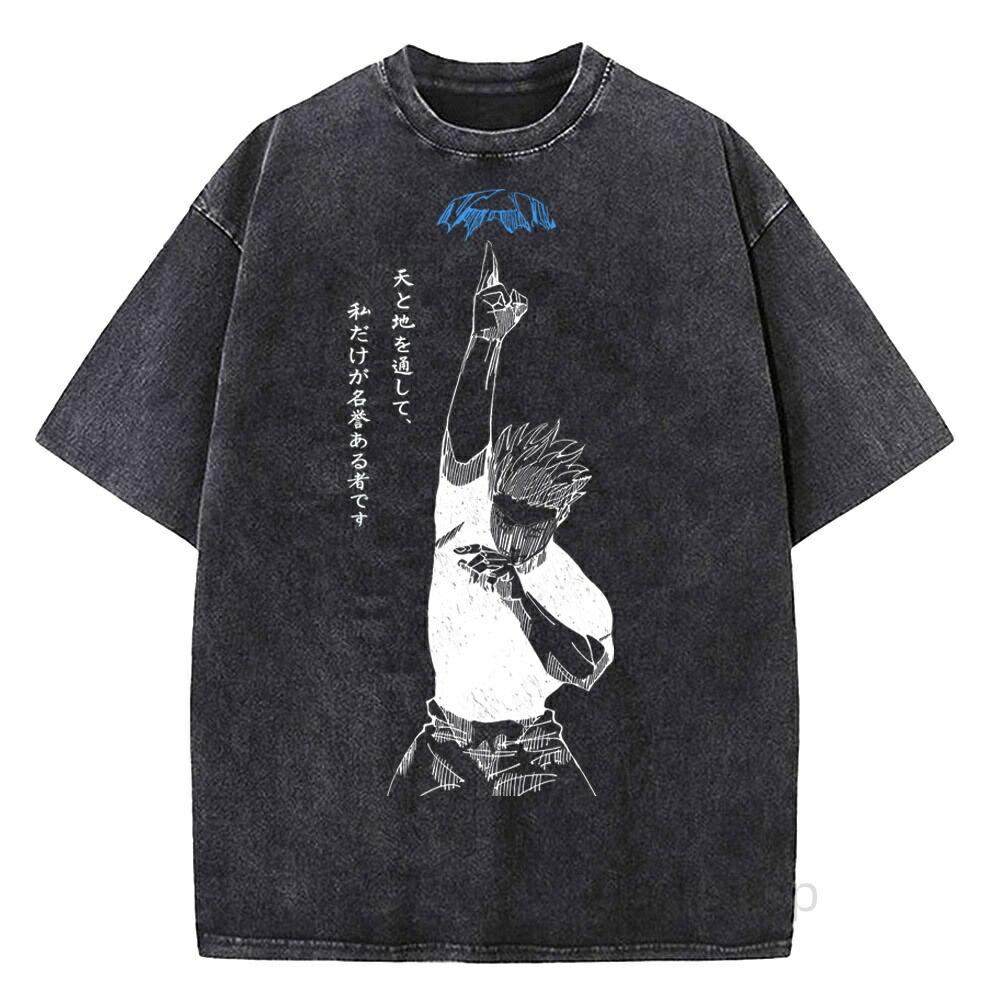 Satoru Gojo Jujutsu Kaisen T-shirts for men and women, vintage cotton t-shirts, streetwear t-shirts, women's clothing, summer short-sleeved t-shirts, women's clothing, streetwear t-shirts, vintage cotton t-shirts.
