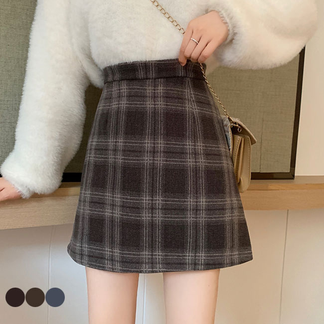楽天市場】【送料無料】スカート レディース チェックスカート