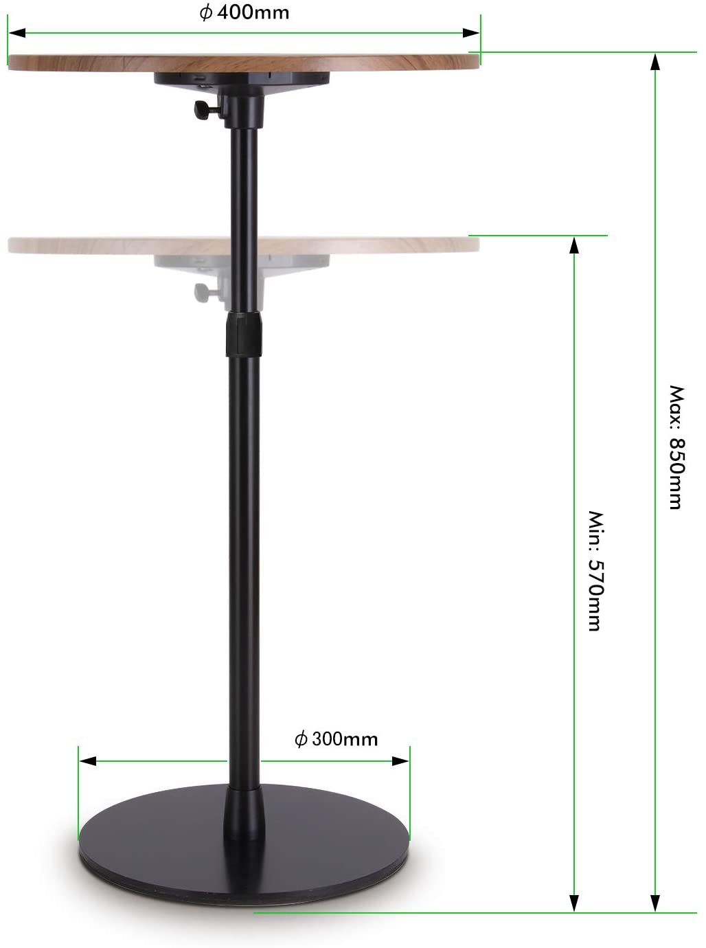 サイドテーブル ナイトテーブル 昇降 調整可能 ベッドサイドテーブル ノートパソコンスタンド ソファーテーブル おしゃれ ベッドテーブル ブラック ダークウッド ホワイト Rvcconst Com