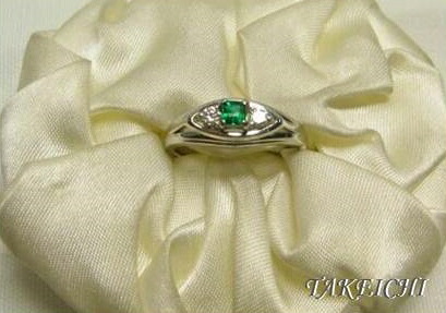 楽天市場】【新入荷!!】tatsuo nagahata K10エメラルド×ダイヤリング