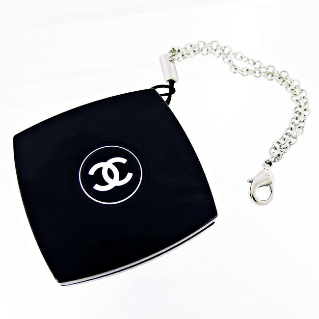 CHANEL ノベルティ　ミラーストラップ CHANEL シャネル ミニミラー チェーンストラップ付 コンパクト
