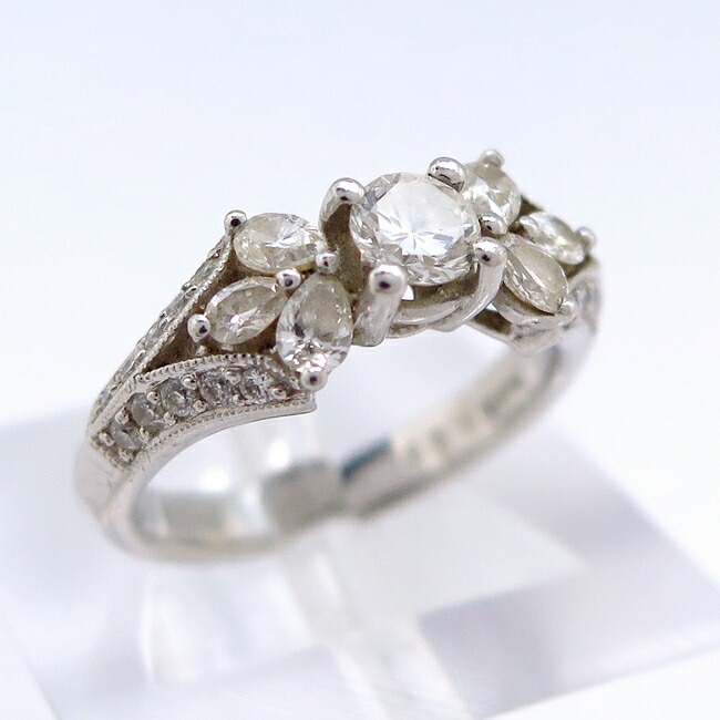 指輪・リング Pt900 プラチナ リング 指輪 ダイヤモンド0.290ct/0.620 